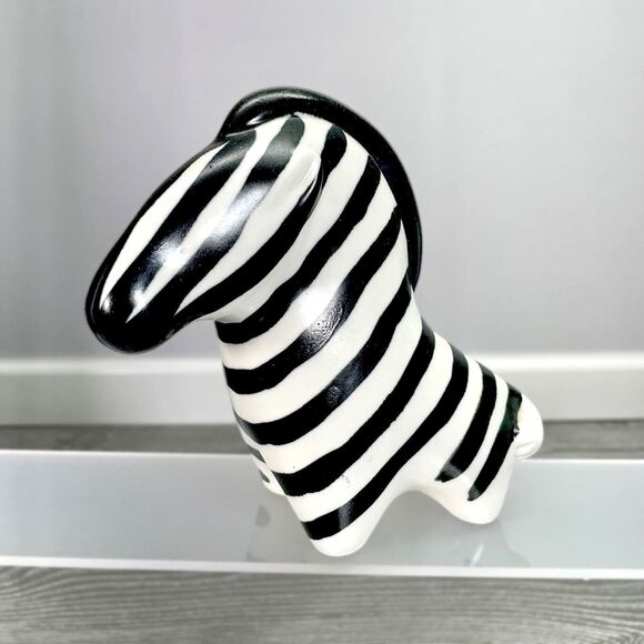 Arabia Taisto Kaasinen Finland Zebra MCM Mid Century Modern Art Pottery Figurine